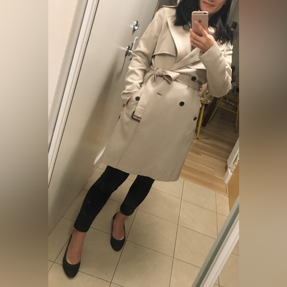 (Sold) Club Monaco Trench in Beige - Picture 2 of 6